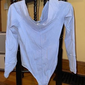 Free people bodysuit blue